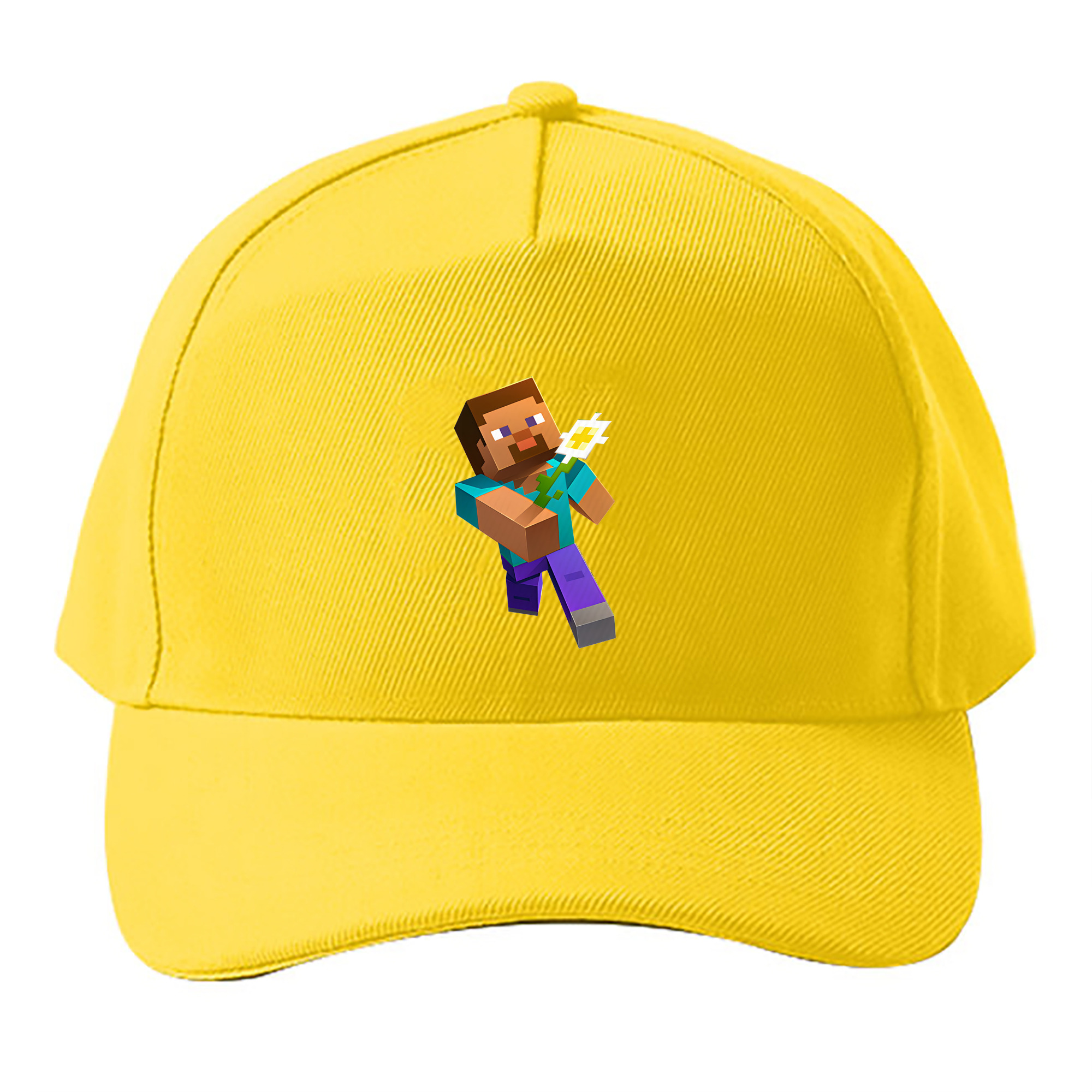 （画像用） マインクラフト ブロックの世界 Minecraft MC Block world ベースボールキャップ 綿100％ 男女兼用 帽子 スポーツ